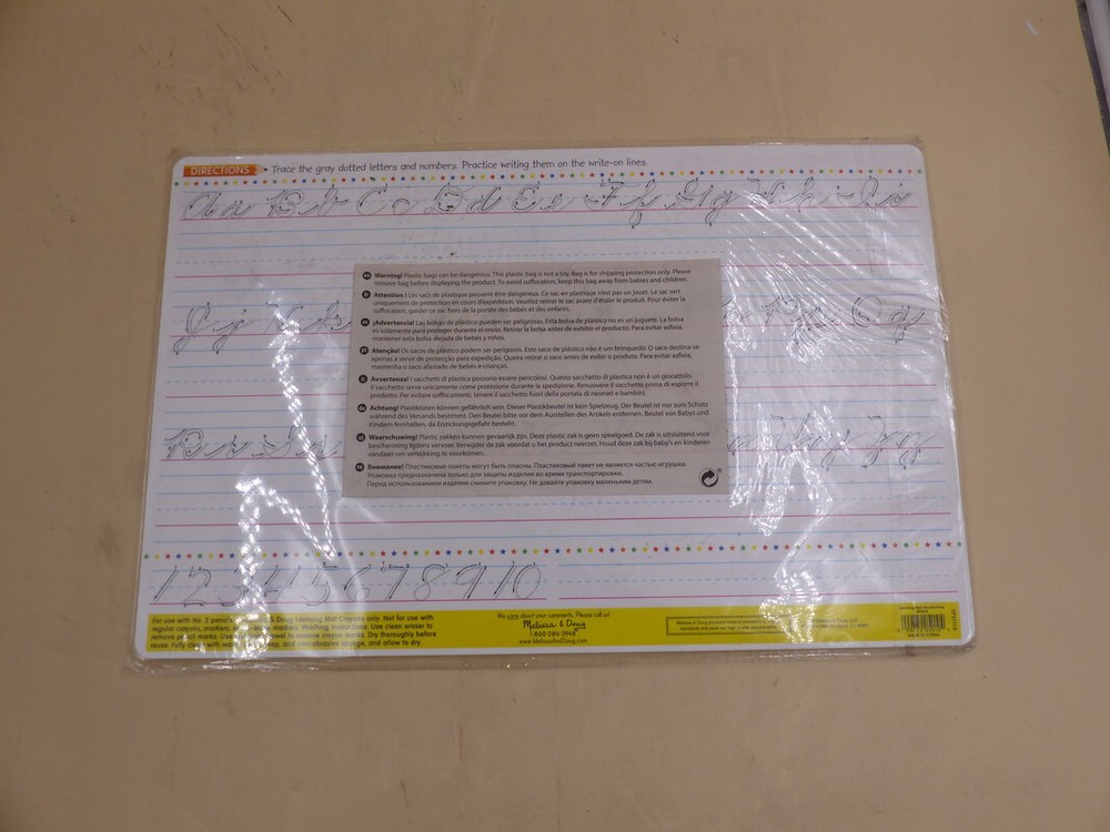 MELISSA & DOUG 5035 HANDWRITING BUNDLE OF 6 LEARNING MAT