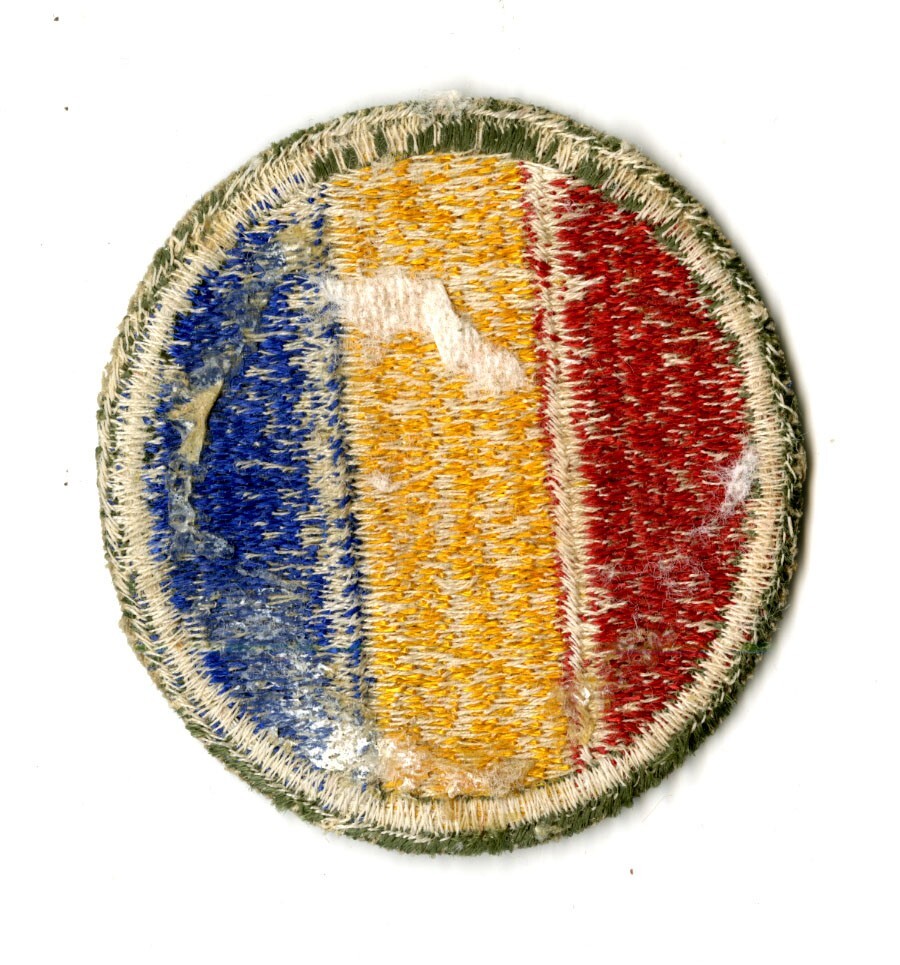 Replacement and Schools Command White Back Patch WWII Original