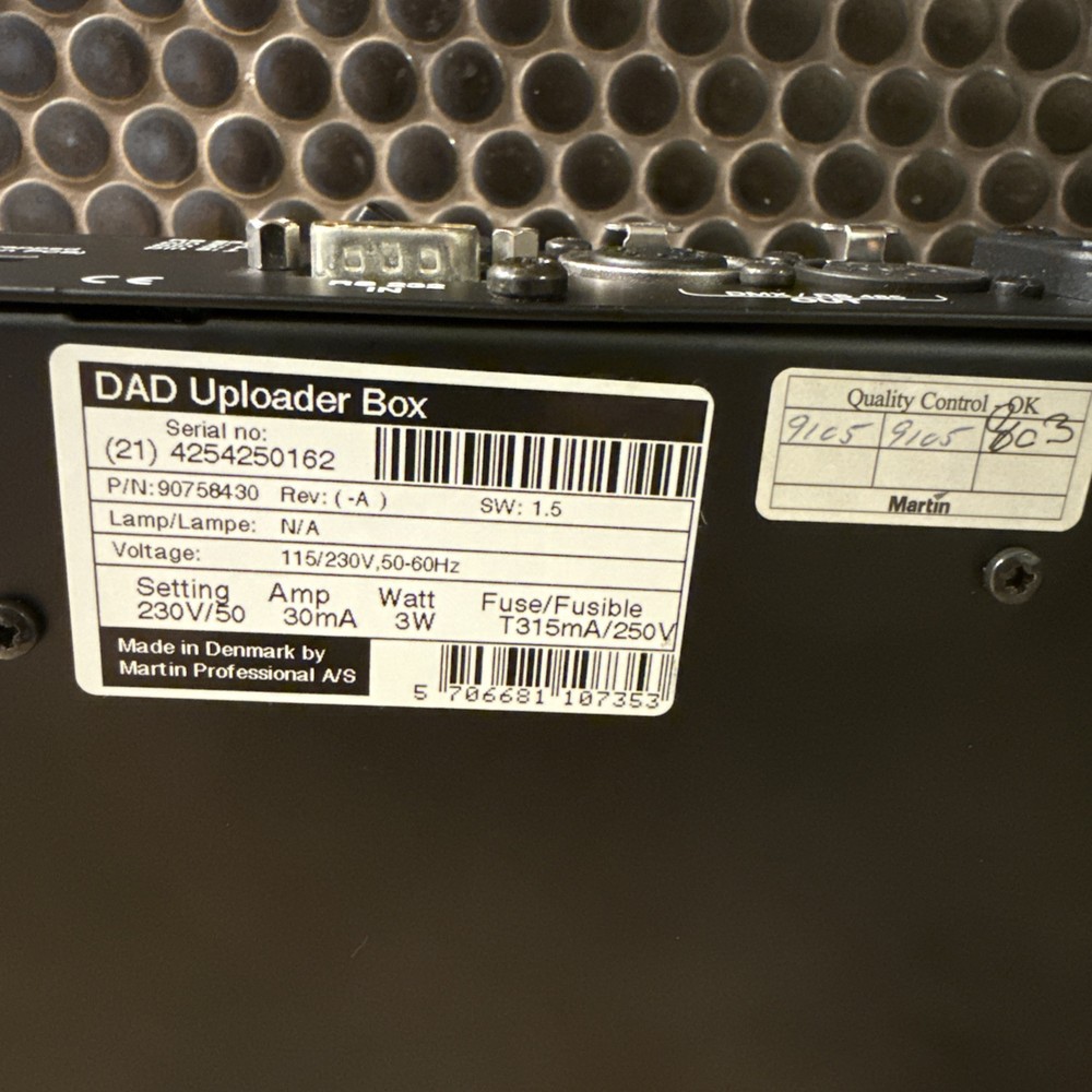 Martin DAD DMX Address Device Uploader Box