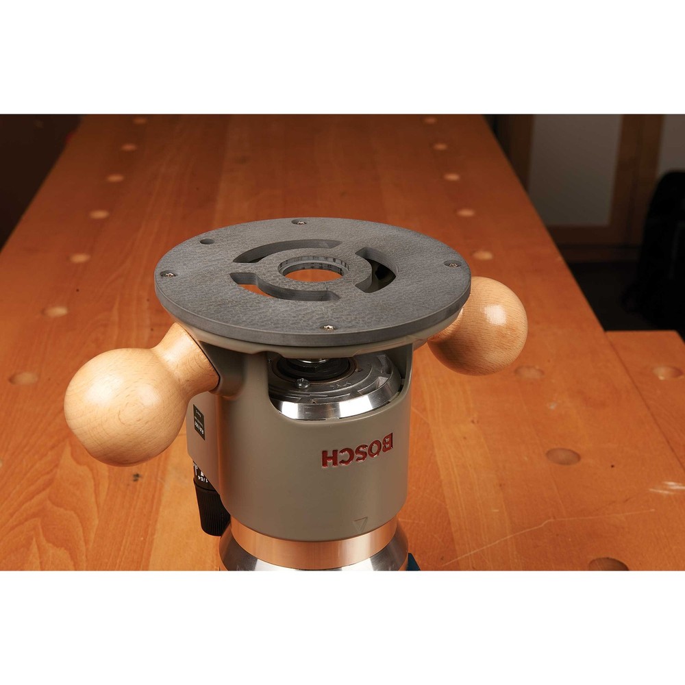 WOODRIVER Router Baseplate for Bosch 1617 Fixed Base