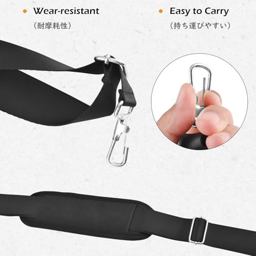 Bag Shoulder Strap Replacement Adjustable Strap with 01# Black with Padded