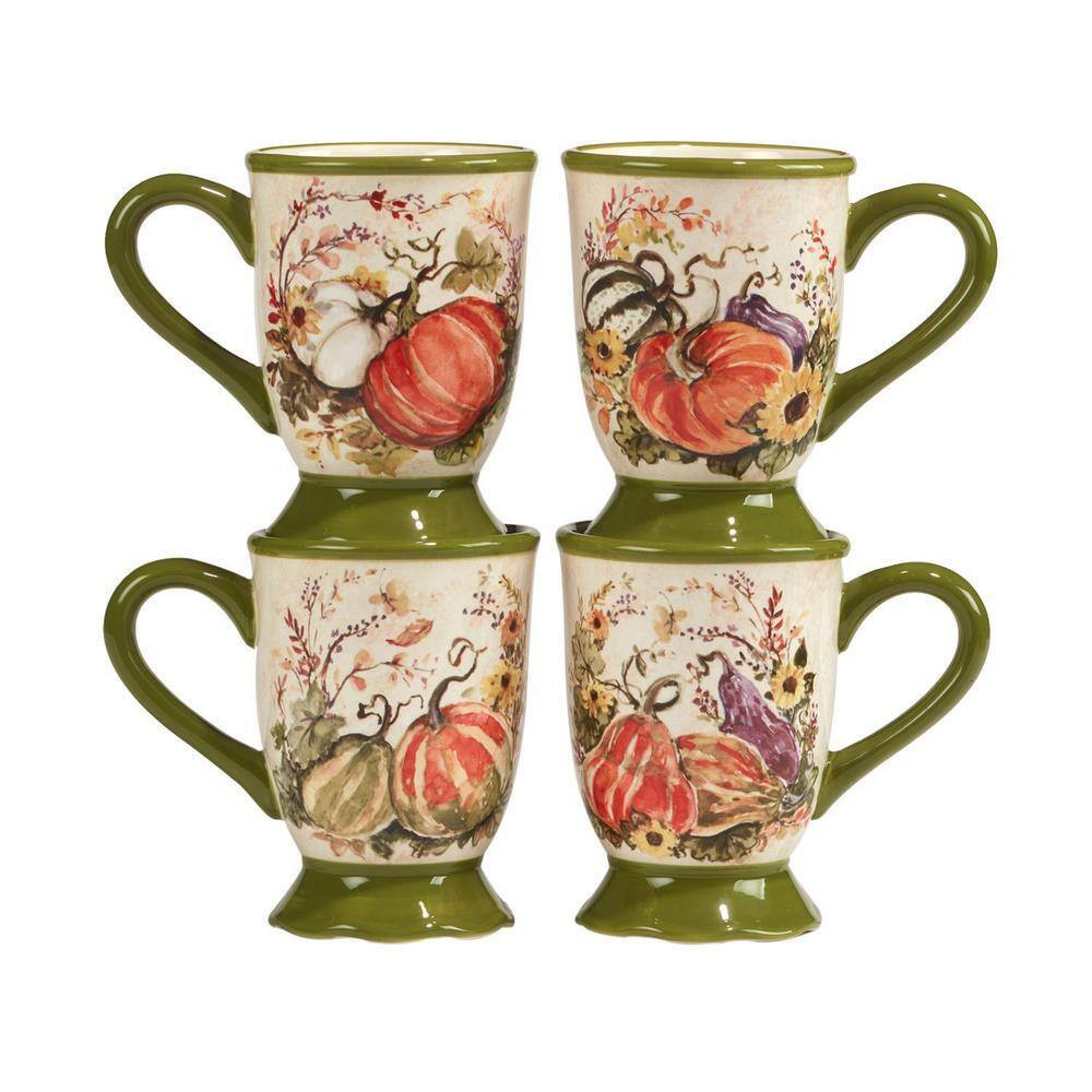 Harvest Morning 16-Piece Assorted Colors Earthenware Dinnerware Set (Service for