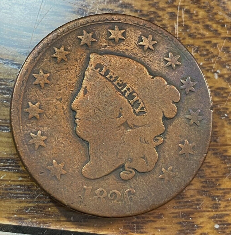 1826 Large Date Large Cent Nice Original Good CHRC