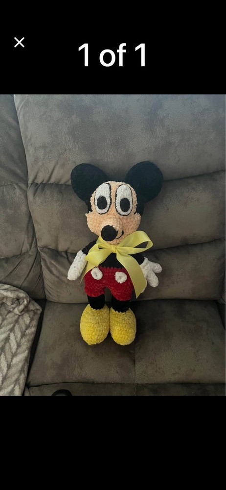Crocheted  Mickey Mouse