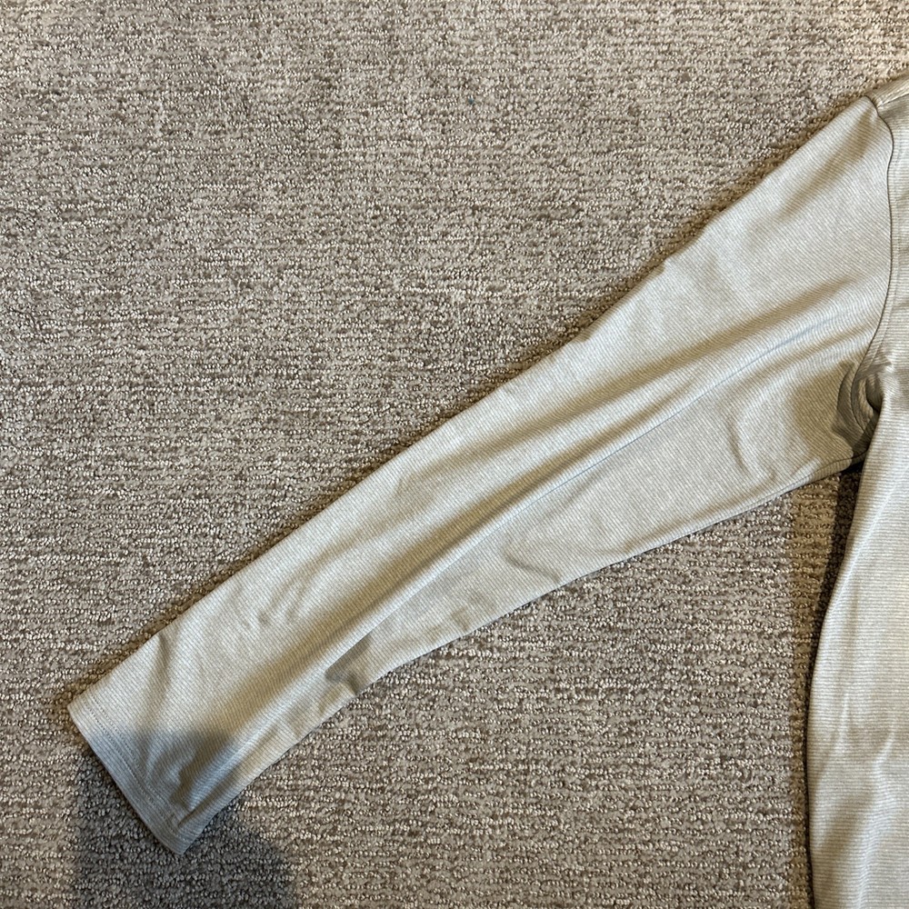 Gerry Pullover Mens Large Tan Quarter Zip Performance Shirt Athletic