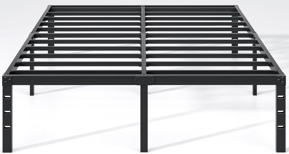 Queen Size Metal Platform Bed Frame Storage Space Under The Bed Heavy Duty