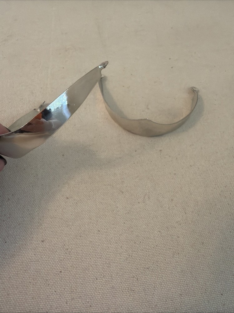 Silver Tone Solid Heel Cap NEW