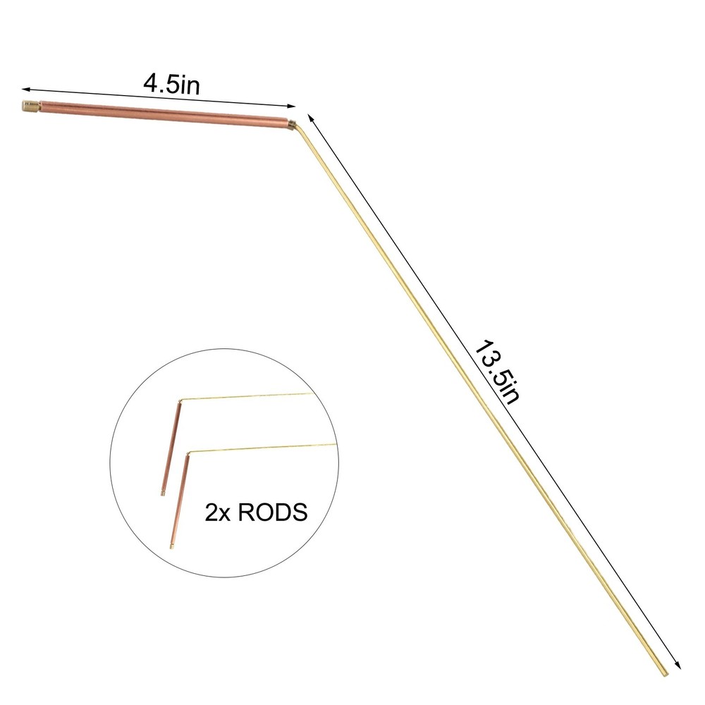 Professional Brass Divining Rods for Enhanced Dowsing and Treasure Discovery