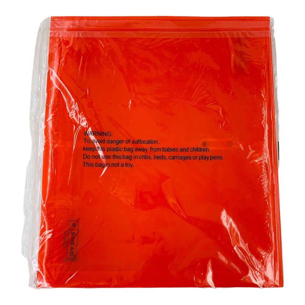 5 Count Smead Red Poly String & Button Envelopes Letter Size 1-1/4" Expansion