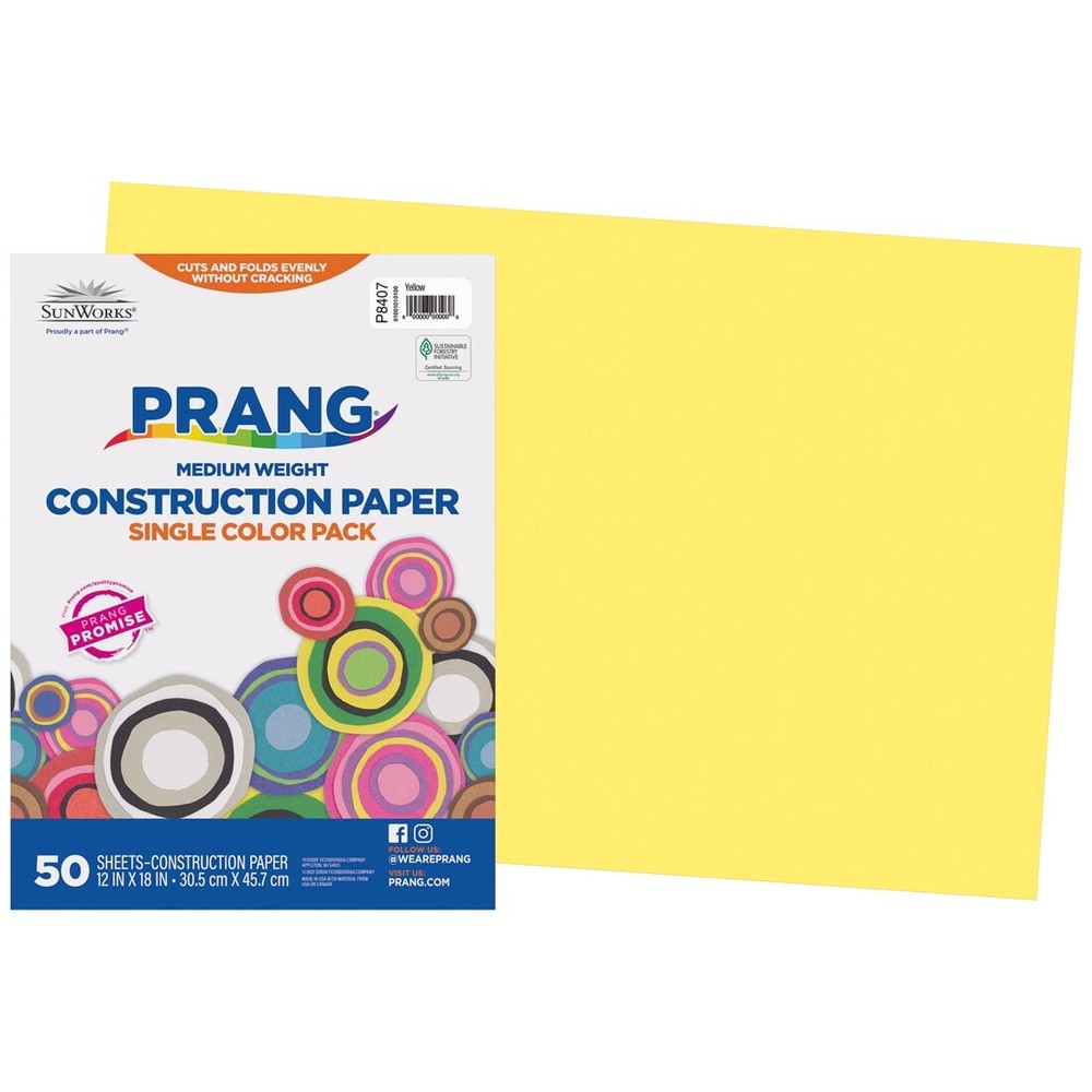 Prang/SunWorks Construction Paper 12x18" Yellow