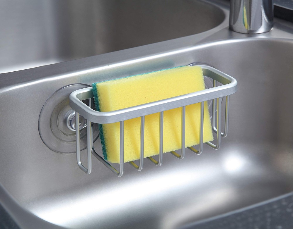 SunnyPoint NeverRust Kitchen Sink Suction 6" x 2.5" x 2.65", Mat Silver