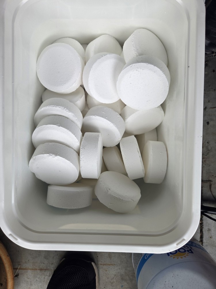 43 Pack Clorox Xtra Blue Plus 3" Long-Lasting Tablets, Opened Unused