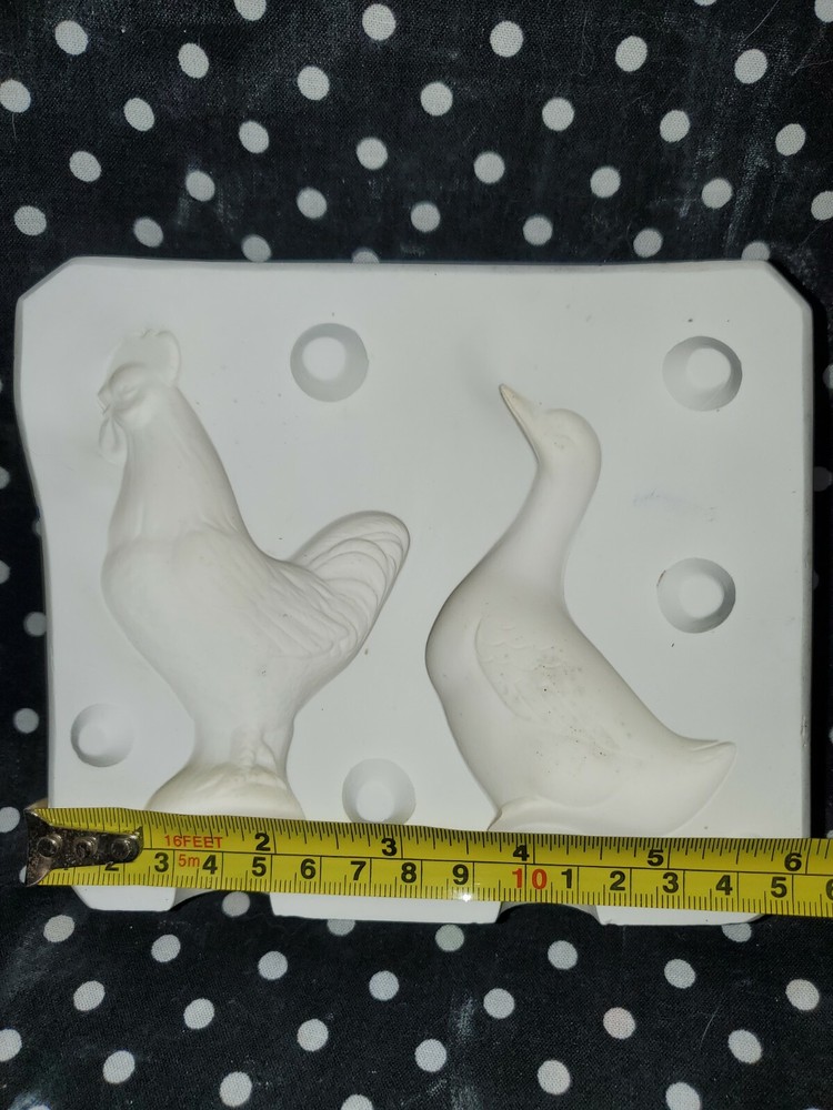 Specialty Molds 251 Rufus & June Bug Rooster & Duck Ceramic Slip Casting Mold