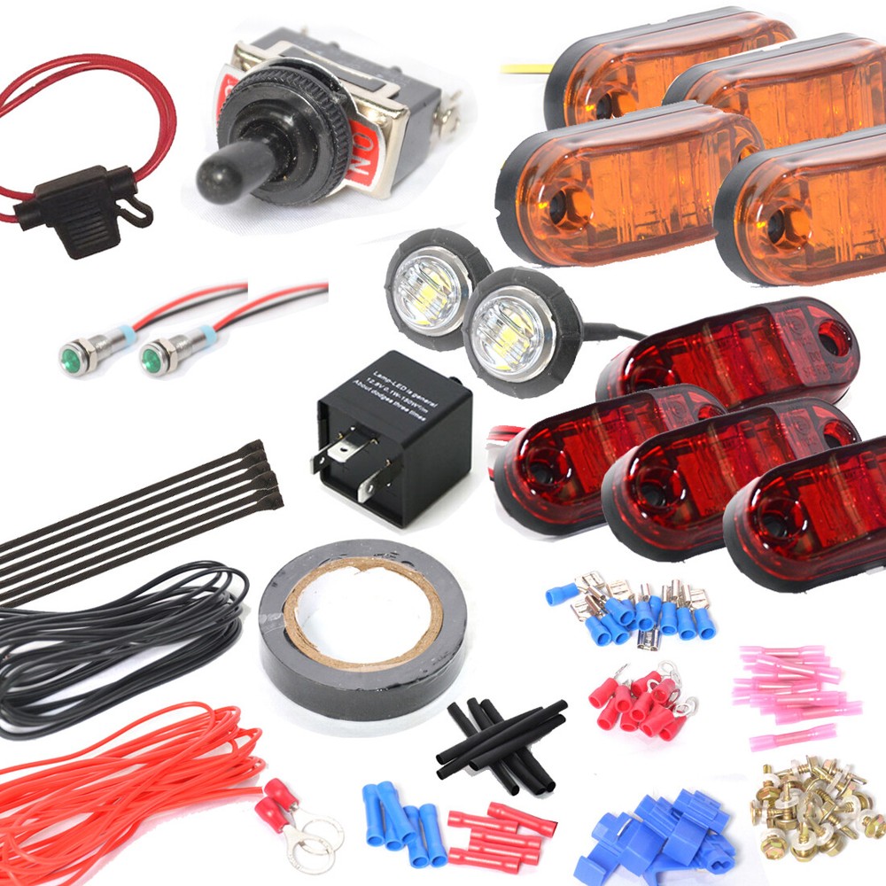 Universal Toggle Switch Turn Signal Light Kit With Indicator For SXS ATV UTV