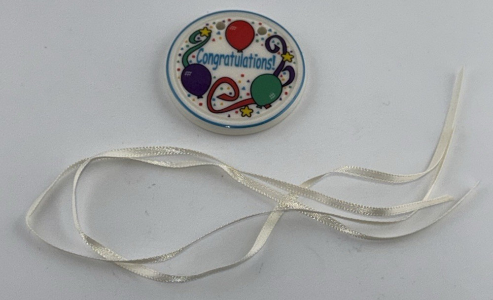 Longaberger Congratulations Basket Tie On #33685