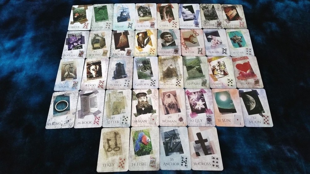 "MONGREL LENORMAND" Full-sized deck fortune-telling cards by AlyZen Moonshadow
