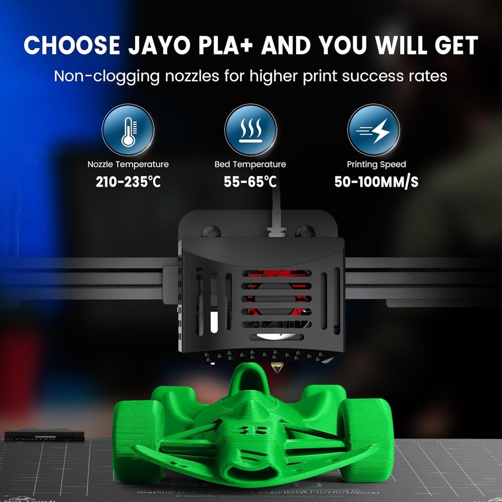 JAYO 10KG PLA+ PLA PLUS 3D Printer Filament 1.75mm High Strength White