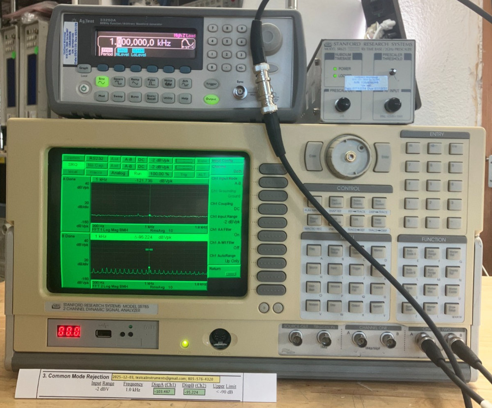 Stanford Research SR785 Two-Channel Dynamic Signal Analyzer