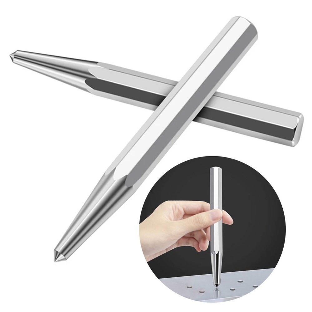 Punching Tip Silver Drilling Marking Bright Chrome Centering Positioning