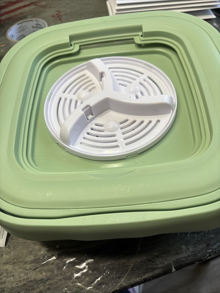 Multi-Function Folding Washing Machine Green Washer Compact Travel 9L 12V