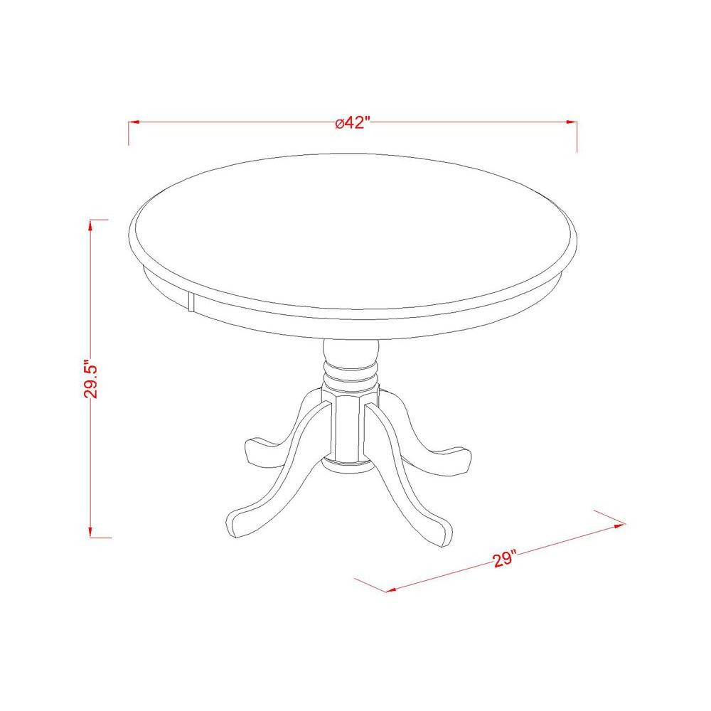 HLBO3-CAP-C 3 PC Kitchen Table set-Table and 2 Kitchen Chairs