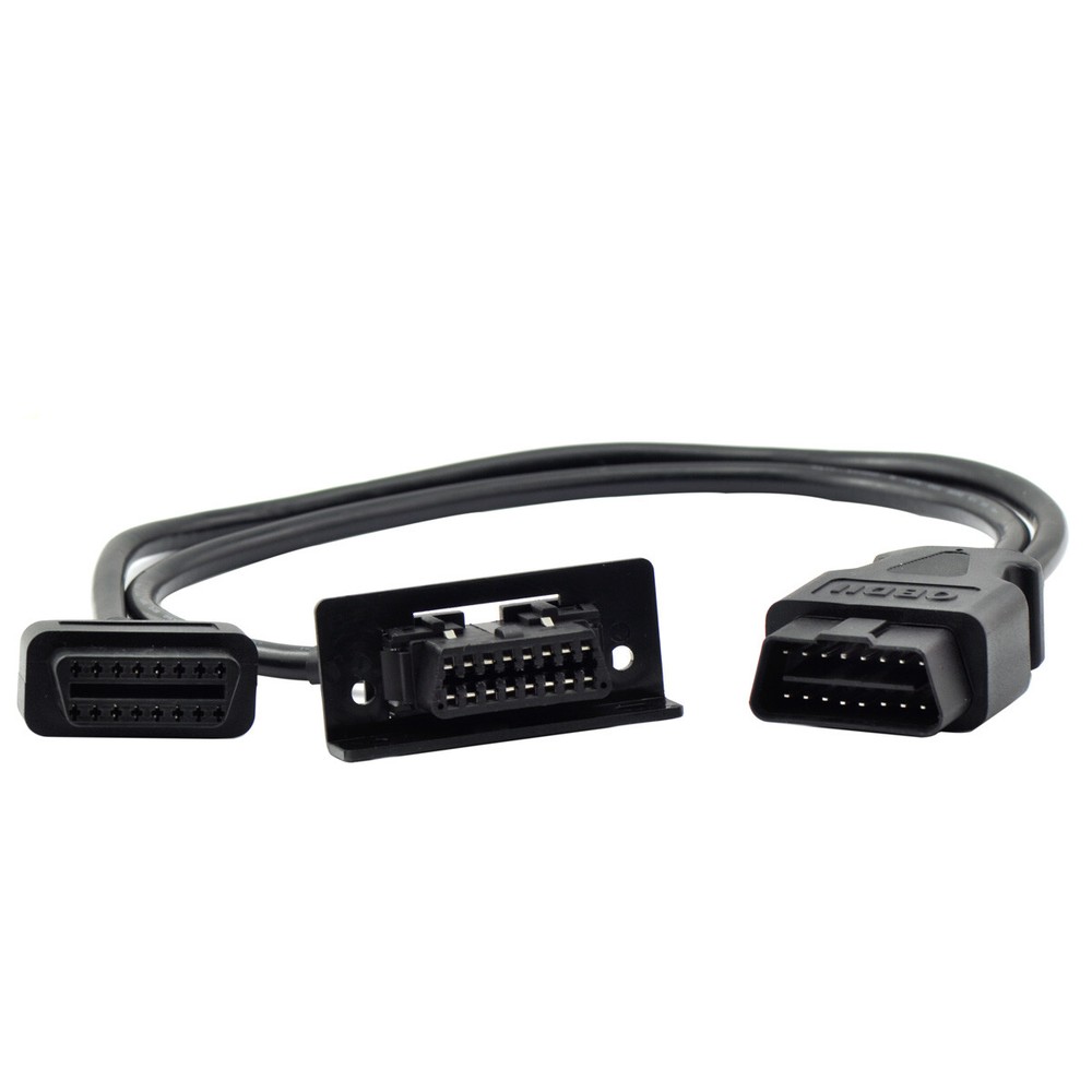 Underdash Mount OBD II Splitter Extension Y Cable J1962 for GPS Tracking Devices