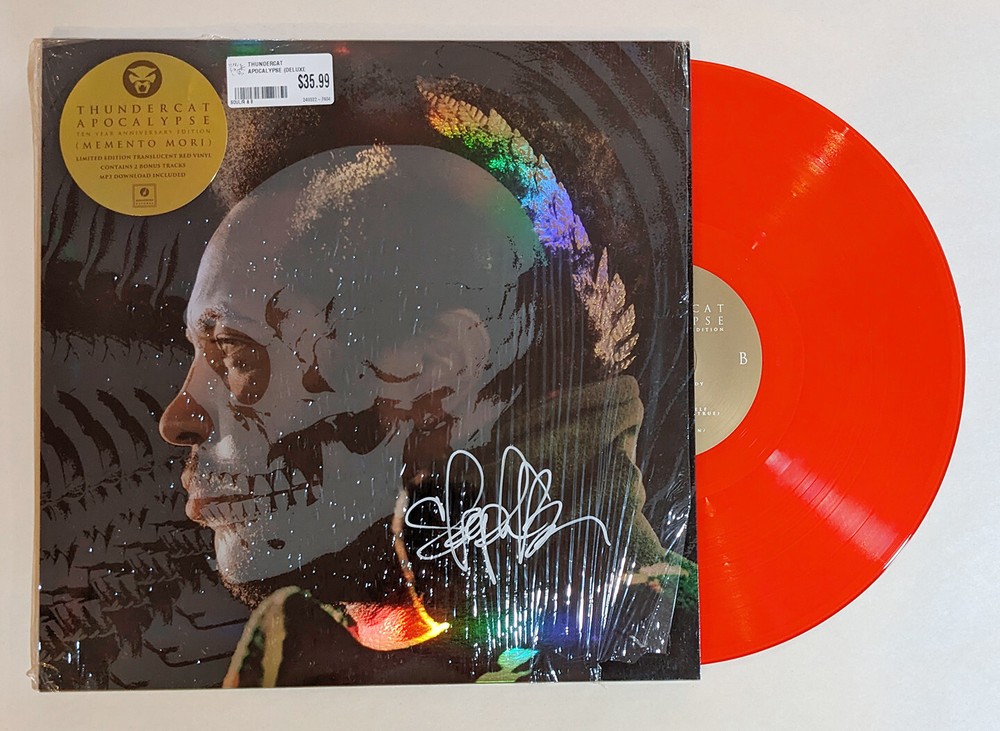THUNDERCAT Stephen Bruner SIGNED RECORD LP apocalypse EXACT PROOF red vinyl COA