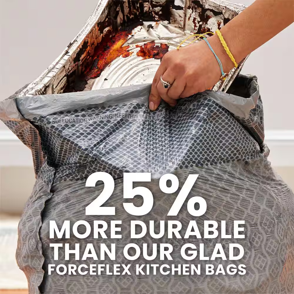 Forceflex Maxstrength 20 Gal. Drawstring X-Large Kitchen Fresh Clean Scent with