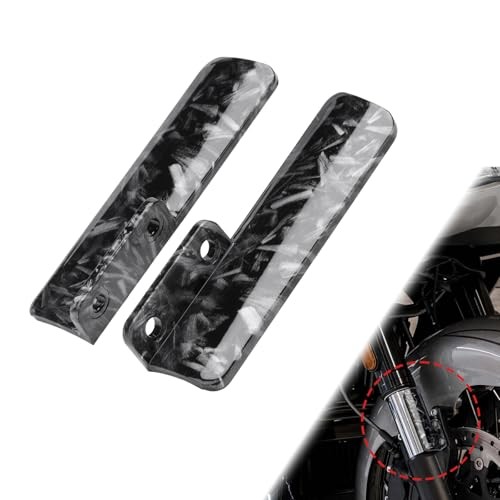 Motorcycle Front Fork Guards Protectors, Lower Fork Leg Covers Forged Pattern
