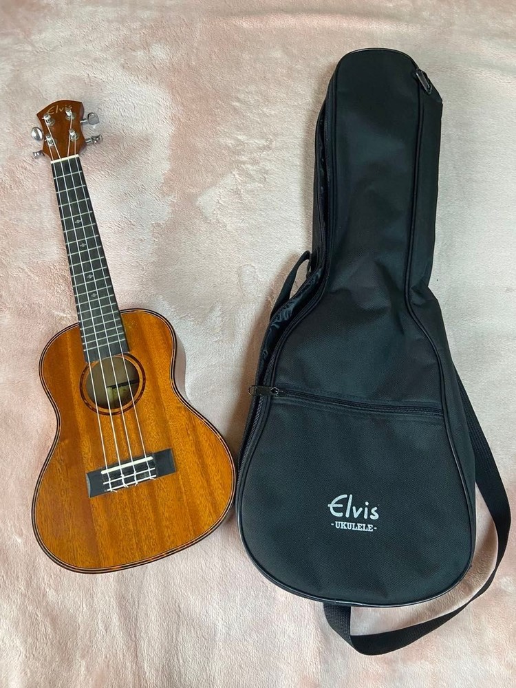 Ukulele Elvis with concert size case