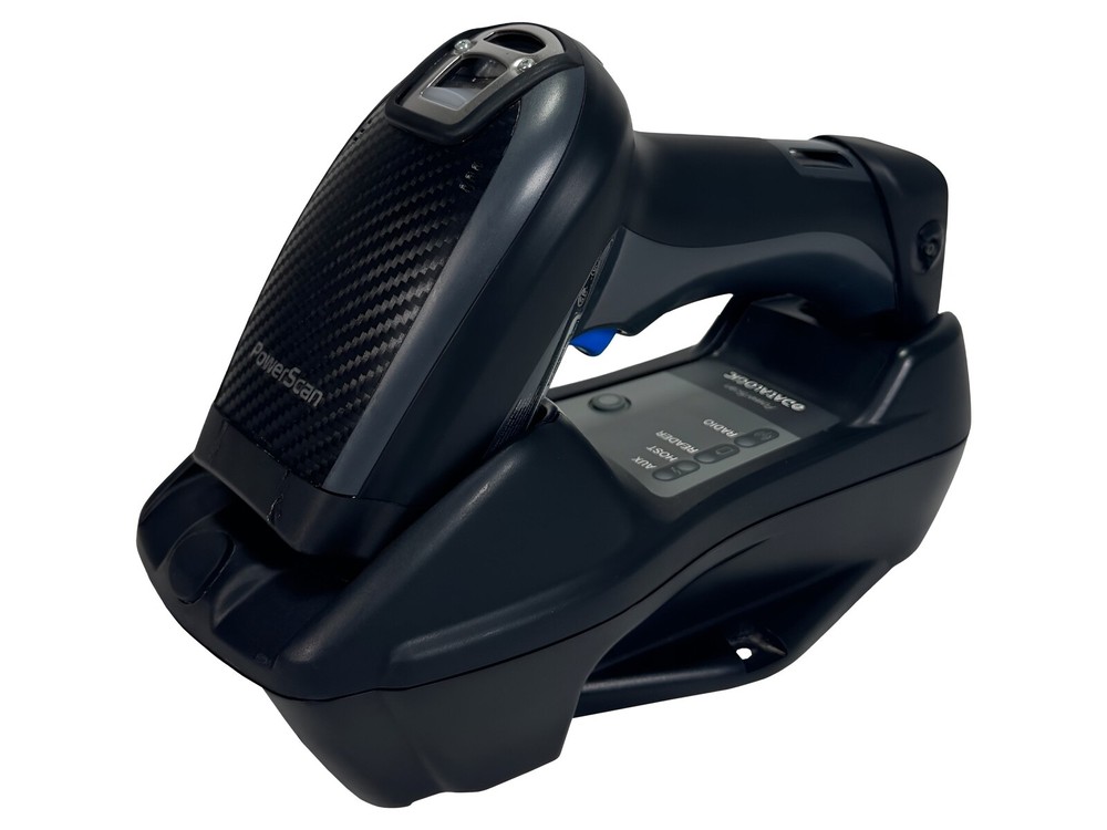 LOT OF 5 Datalogic POWERSCAN PM9501 Barcode Scanner w/Charging Base & Bundle