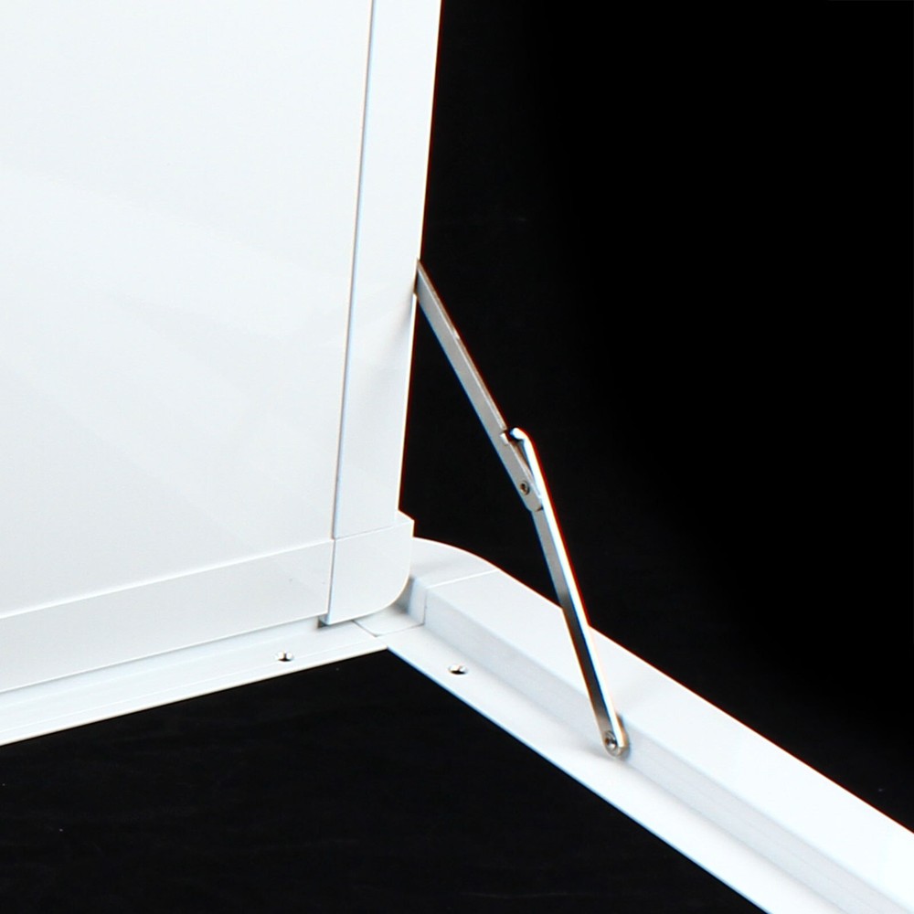 Wall Mount RV Caravan Picnic Folding External Table Aluminum White 800 x 450mm