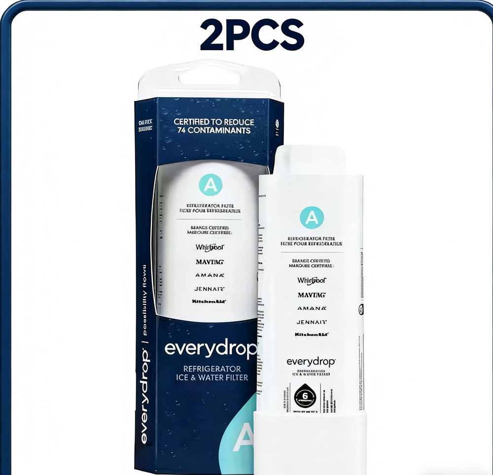 2 Pack EDRARXD1  Ice and Water Refrigerator Filter A