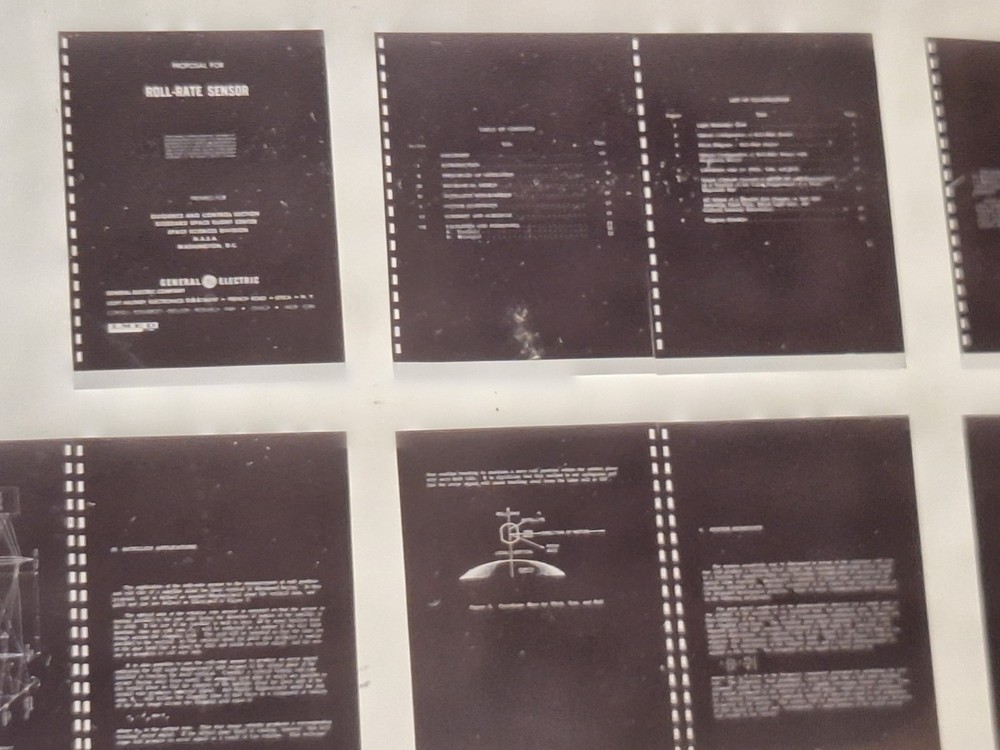 Vtg Military Microfiche Roll-Rate Sensor Proposal 1962 CPP-348