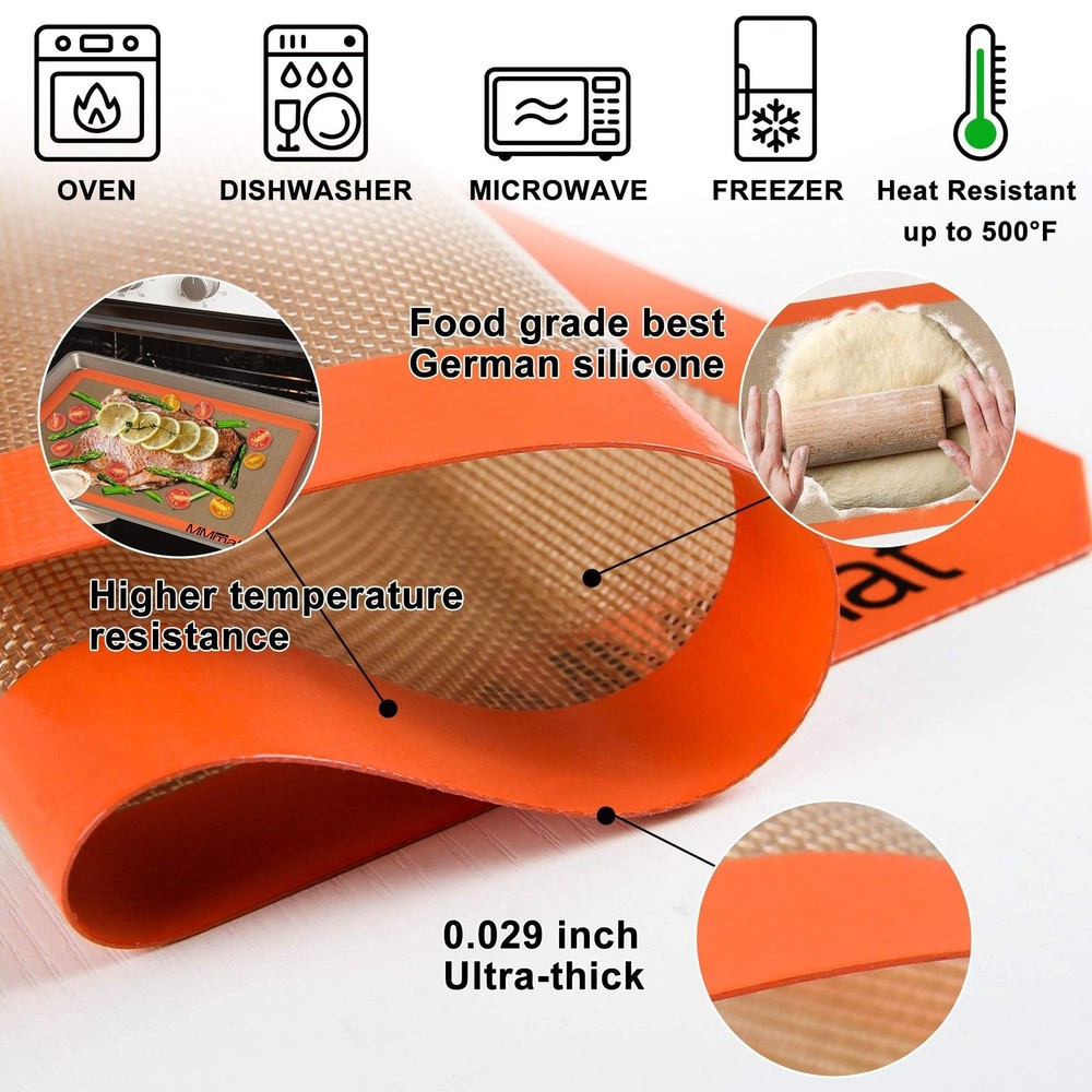 Silicone Baking Mat - Best German Silicone - Non Slip Silicone Baking Sheet, ...