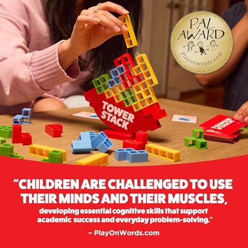 Tower Stack by Relatable, Exciting Game for Kids & Adults Small, Gray