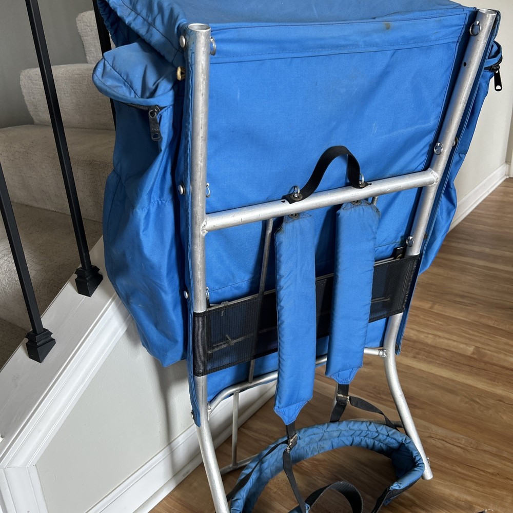 Vintage 70s (?) ALPENLITE SIERRA DESIGNS Backpack (blue) External Stand Frame