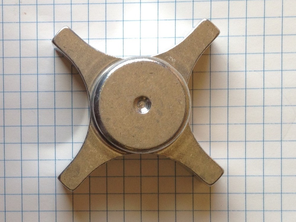 Aluminum Extrusion, Four Lobed Knobs, Luster Finish, Blank Knobs