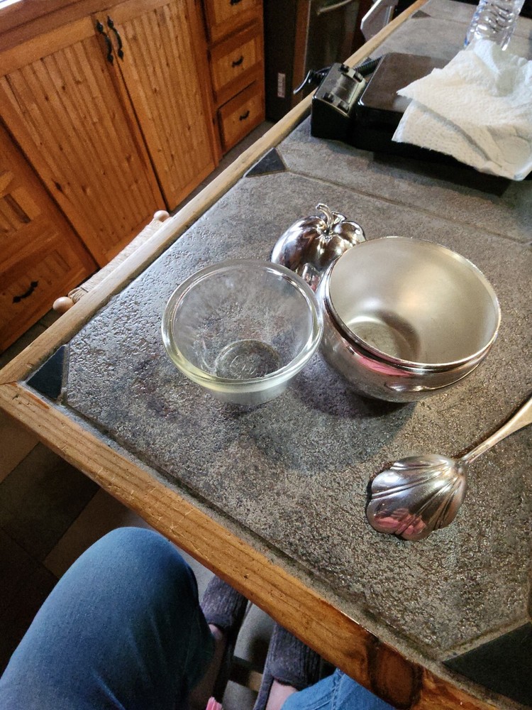 Vintage Apple Jam Jar with Spoon