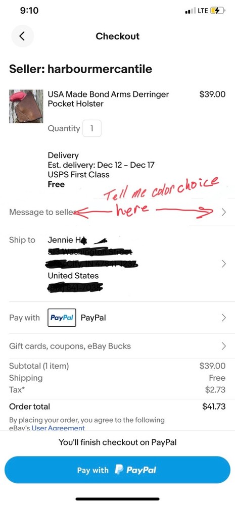 Leather Pocket Knife Sheath