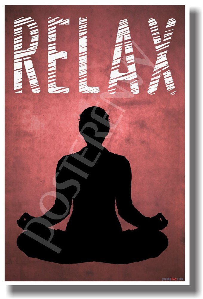 Relax - Red - NEW Motivational Poster (cm977)