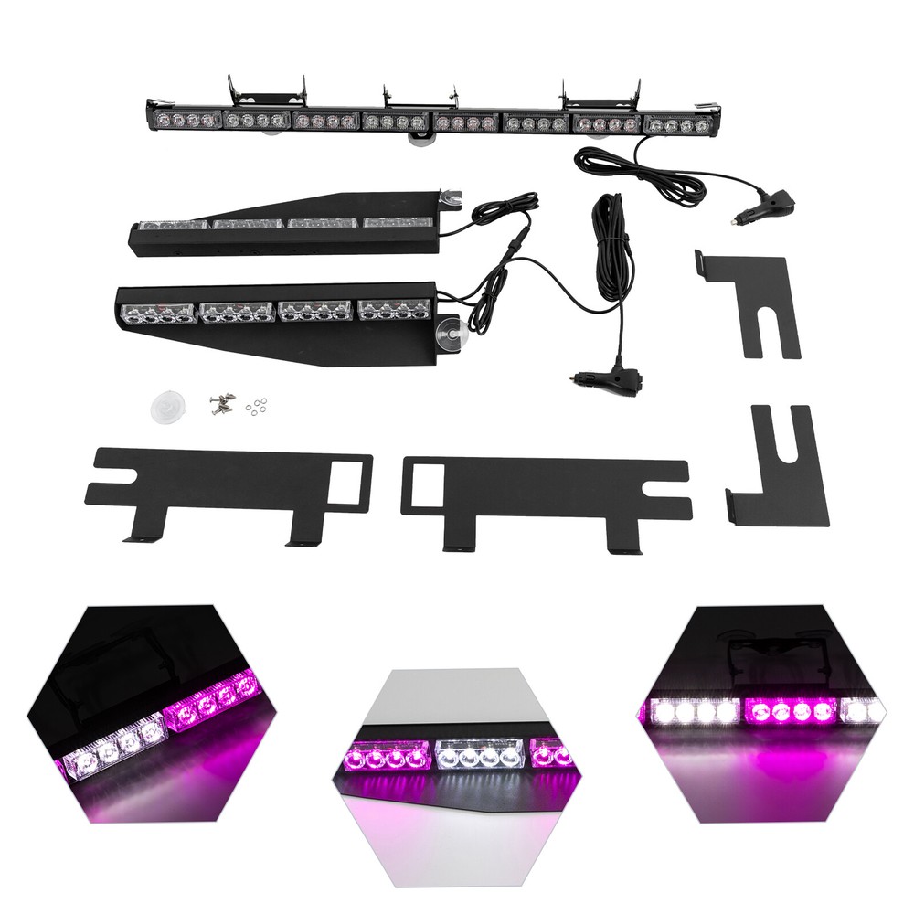 Emergency Rooftop Flash Warning Traffic Advisor Waterproof LED Strobe Light Bar