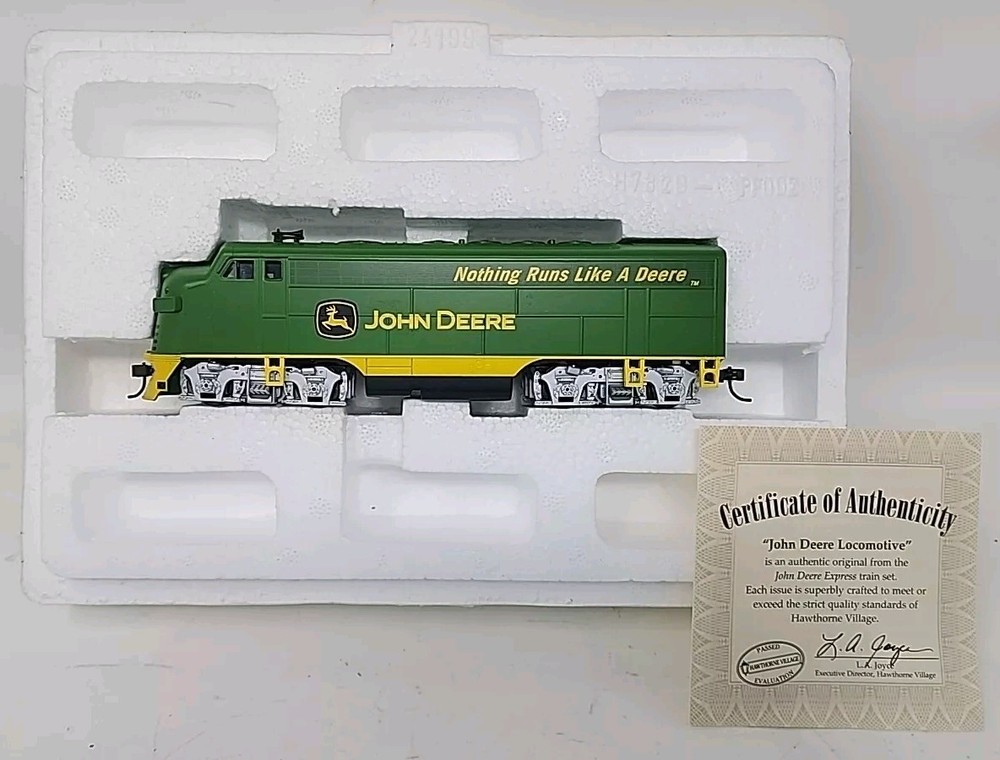 Hawthorne Village Bachmann John Deere Train Engine U101-2