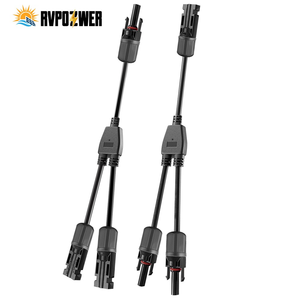 Solar Panel Y Branch Cable Connection Waterproof Adapter Connector Extension US