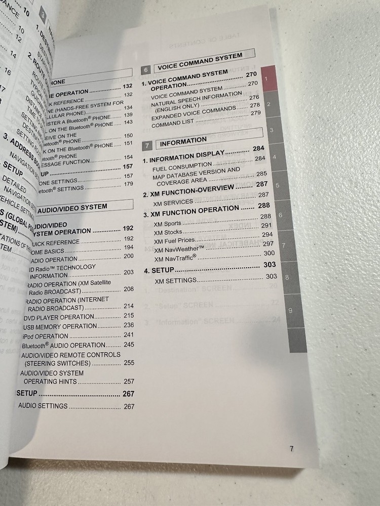 Prius 2012 Navigation System Owner's Manual Toyota