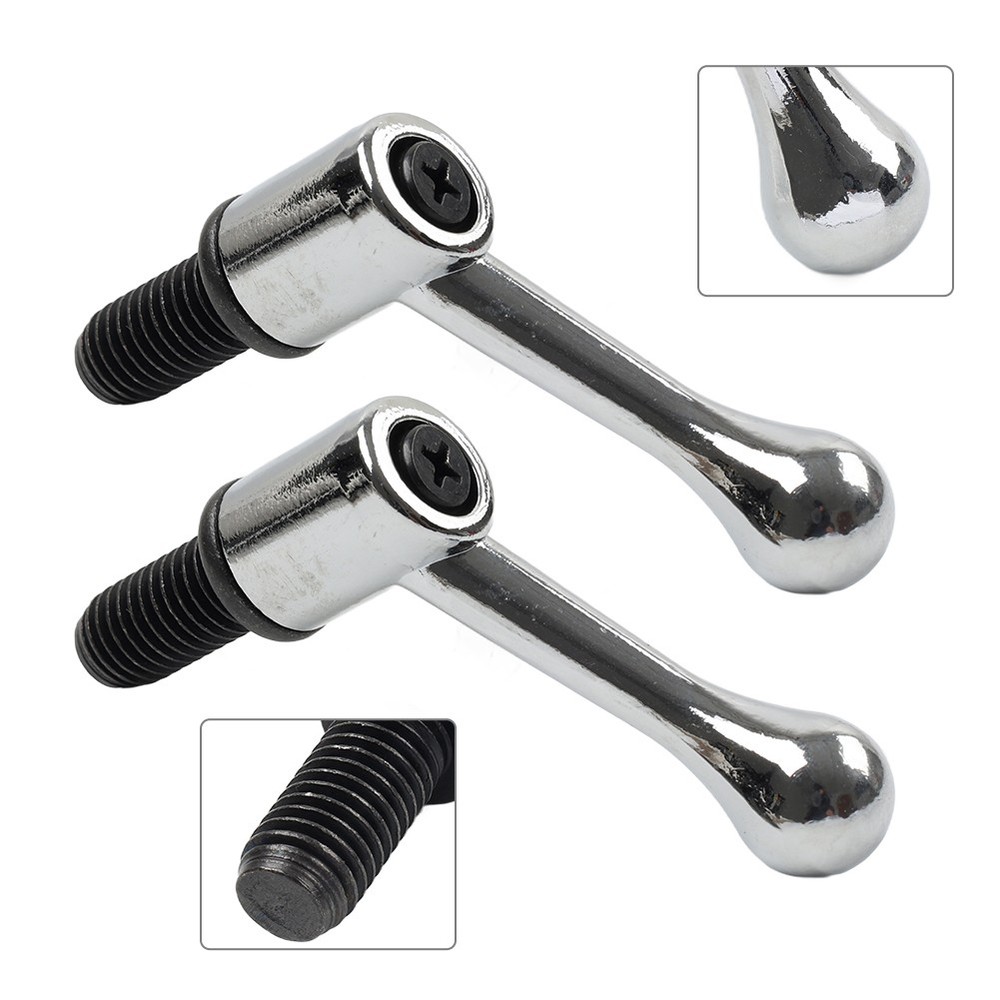 FIT For Bridgeport Milling Machine CNC Silver Table Lock Handle M12 Thread Set