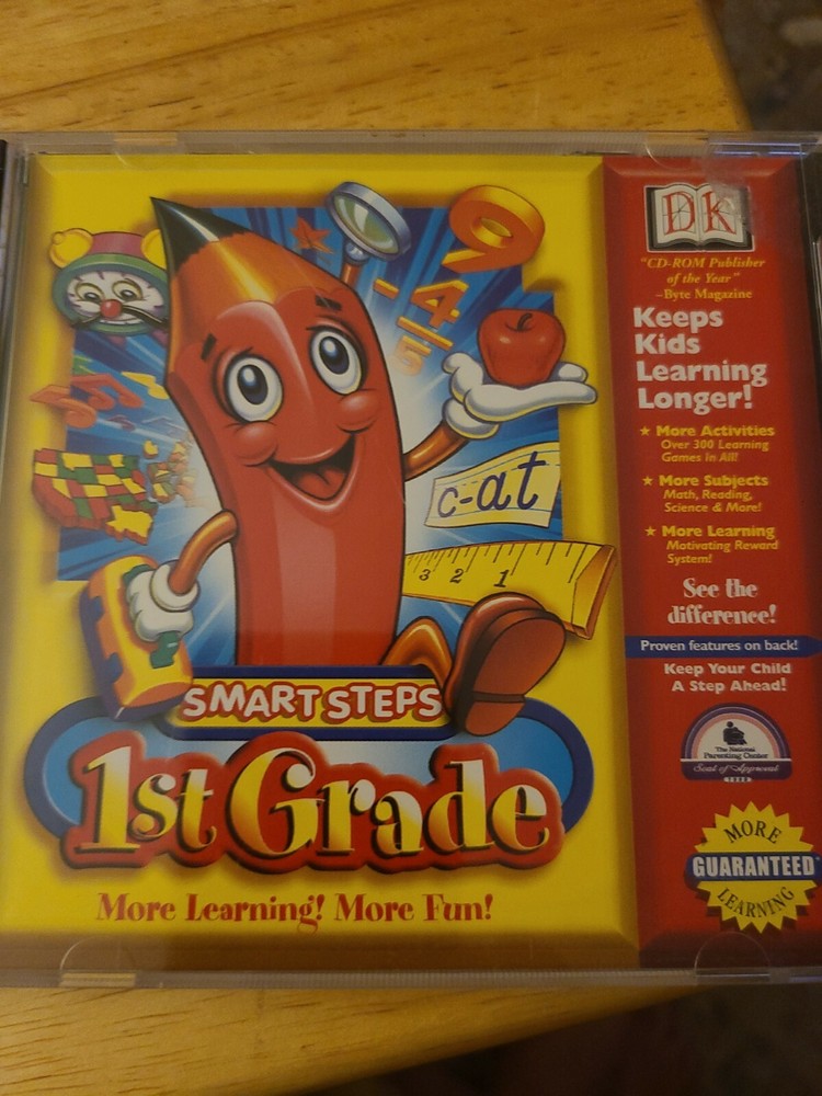 Smart Steps 1st. Grade Cd Rom Keeps Kids Learning Longer!