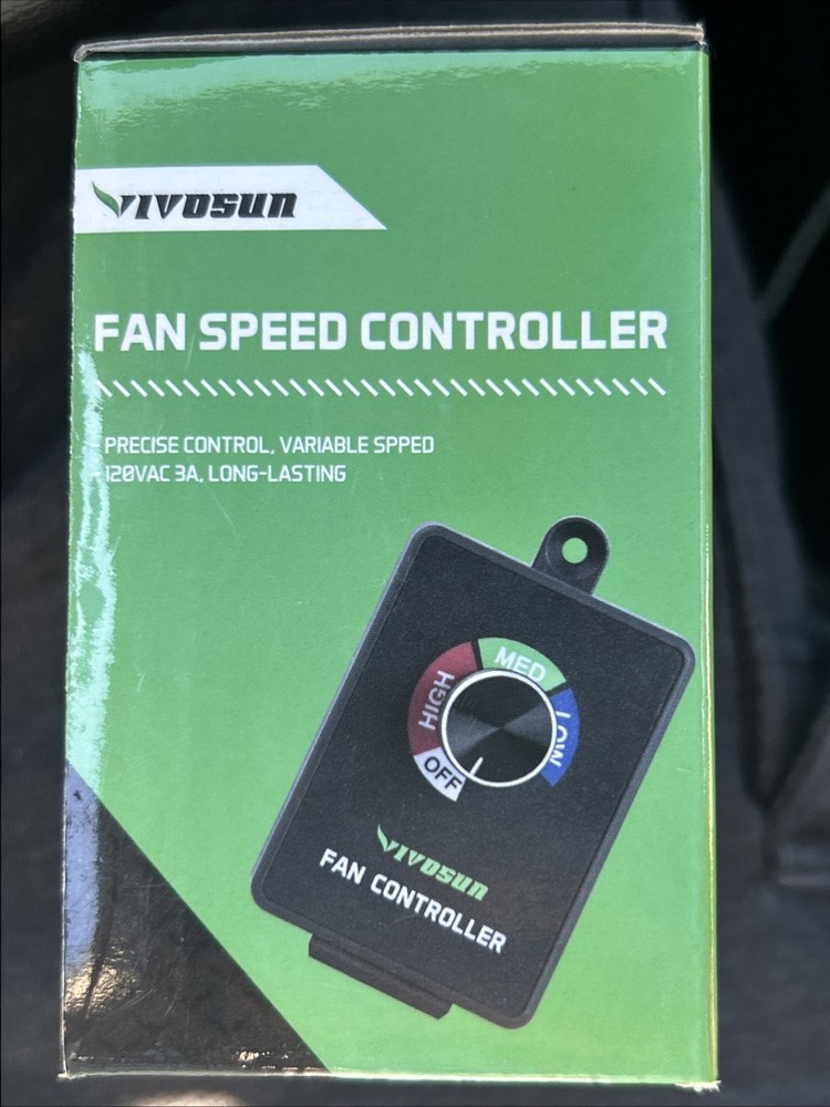 VIVOSUN Variable Fan Speed Controller Dial Precise Control￼