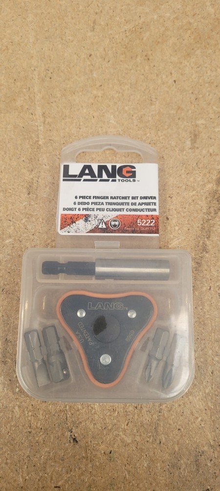 Lang USA No 5222 6 Piece Finger Ratchet Bit Driver Set RRP £38.72