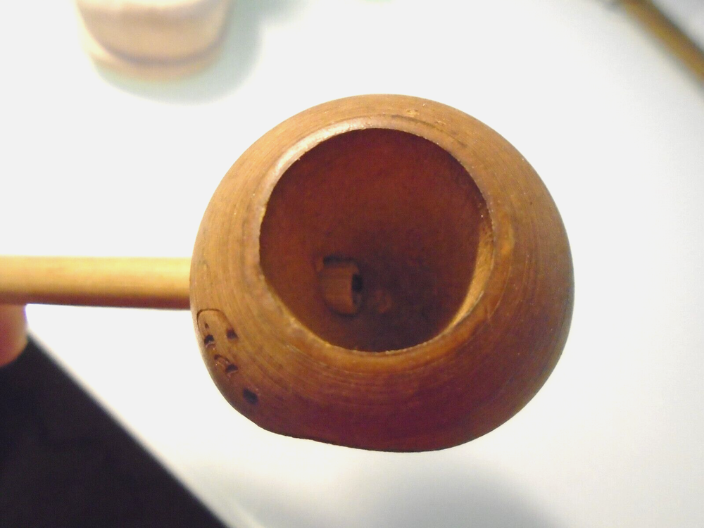 " Live edge"- natural wood pipe 1970 s
